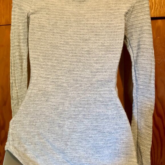 Express Knit Scoop Neck Long Sleeve Shirt, XS - Picture 4 of 7